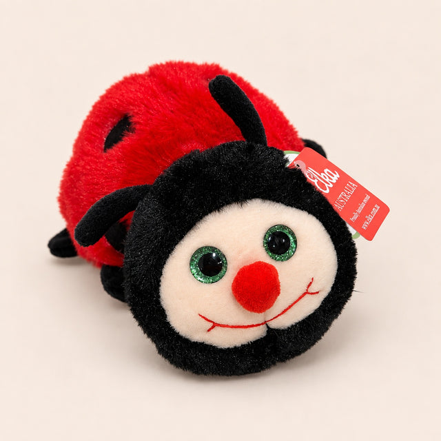 Ladybug plush, front with face