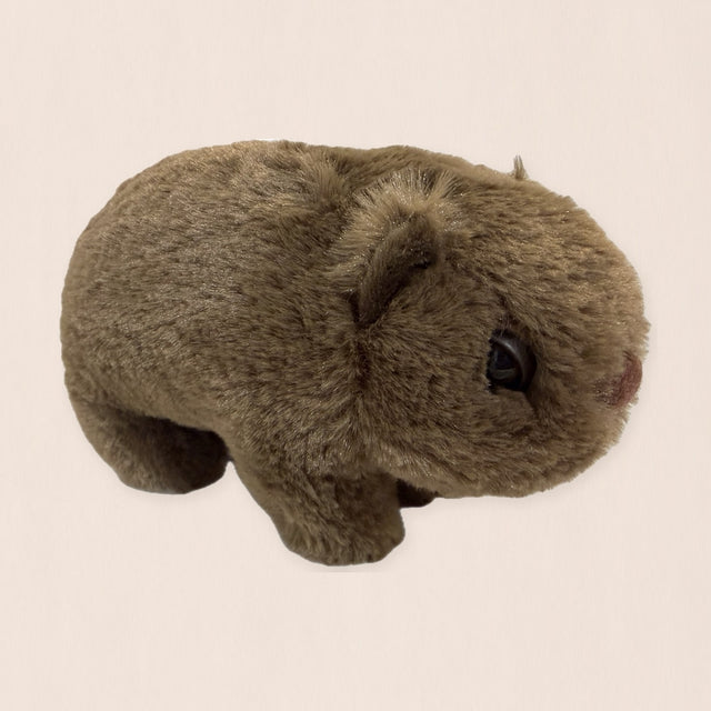 Wombat plush, side view
