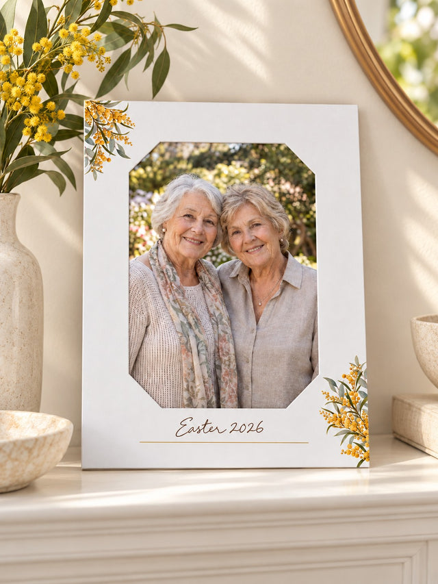Photo Frame - Wattle & Eucalyptus - Portrait